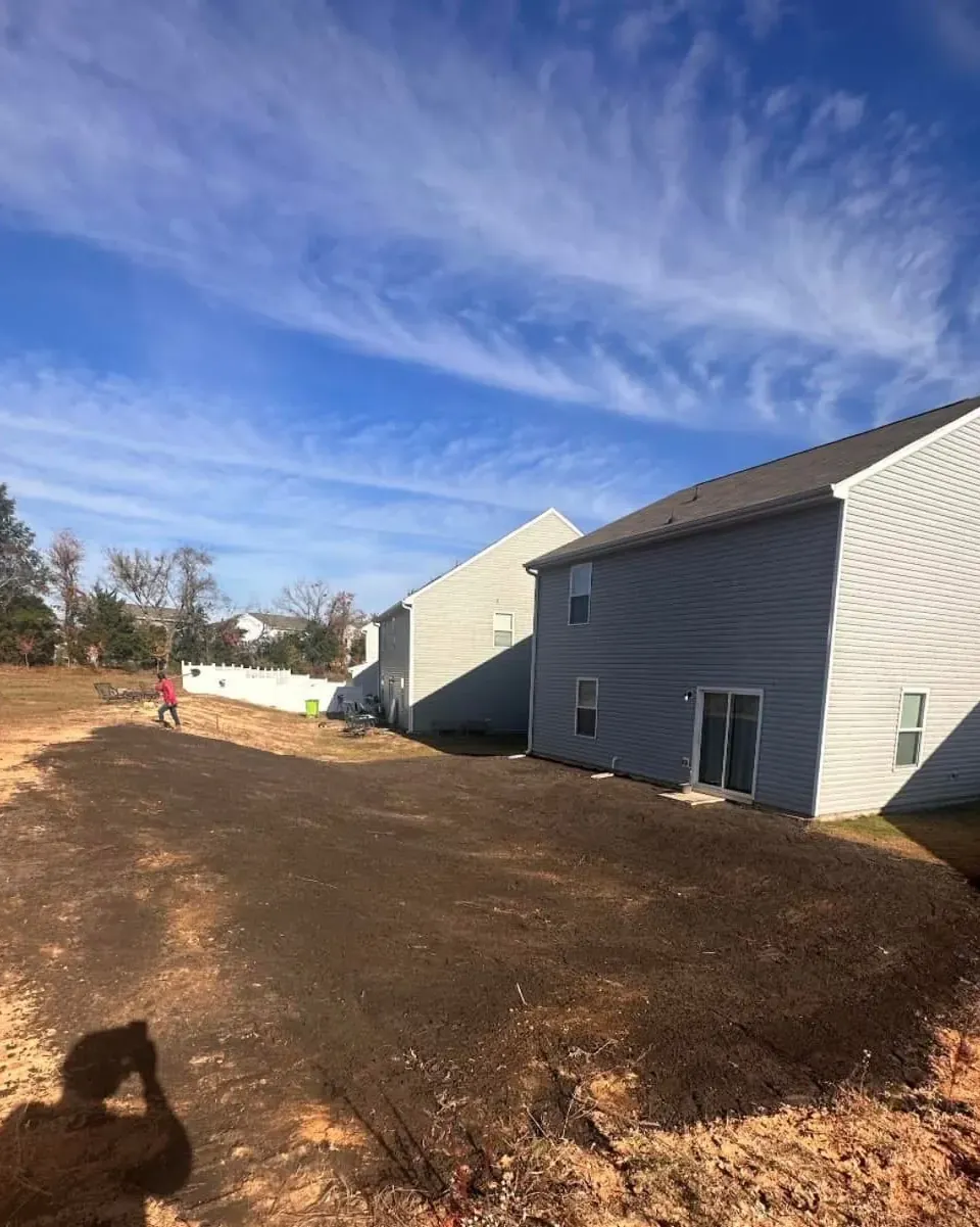 Lot after grading